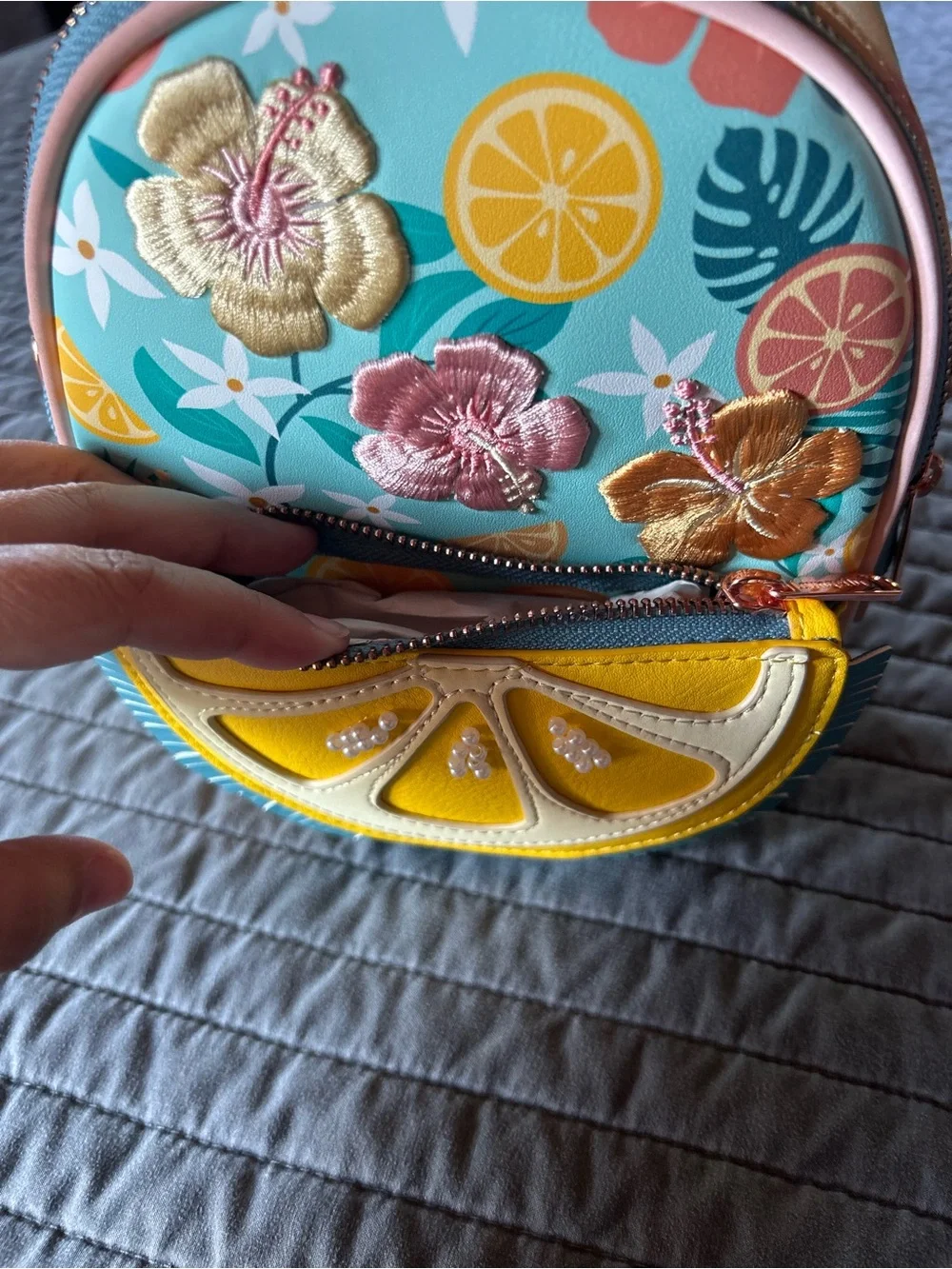 Loungefly Floral Citrus Mini Backpack